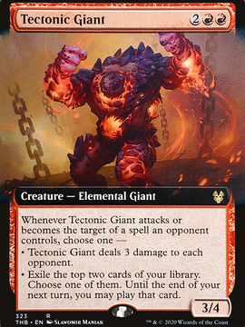 Tectonic Giant (THB-323) - Theros Beyond Death: (Extended Art) Foil