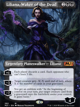 Liliana, Waker of the Dead (M21-282) - Core Set 2021 (Borderless)