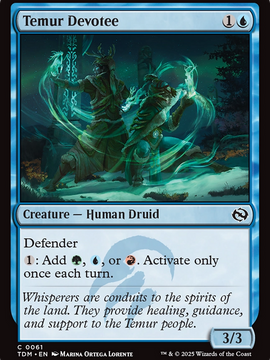 Temur Devotee (TDM-061) - Tarkir: Dragonstorm Foil