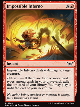 Impossible Inferno (DSK-140) - Duskmourn: House of Horror