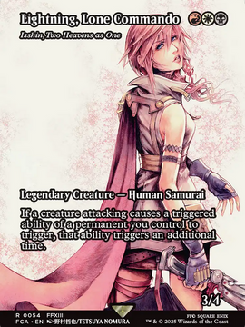 Isshin, Two Heavens as One (FCA-054) - FINAL FANTASY: Through the Ages / Lightning, Lone Commando (Borderless)