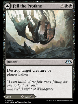 Fell the Profane // Fell Mire (MH3-244) - Modern Horizons 3
