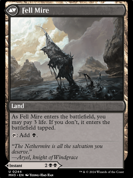 Fell the Profane // Fell Mire (MH3-244) - Modern Horizons 3 Foil