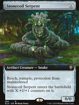 Stonecoil Serpent (ELD-385) - Throne of Eldraine: (Extended Art)