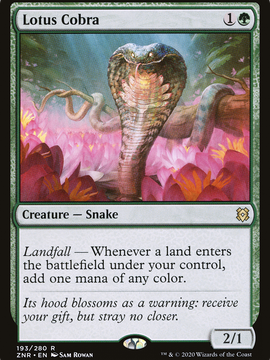Lotus Cobra (ZNR-193) - Zendikar Rising Foil