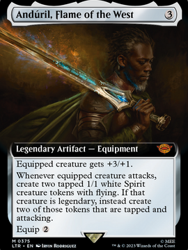 Andúril, Flame of the West (LTR-375) - The Lord of the Rings: Tales of Middle-earth: (Extended Art)
