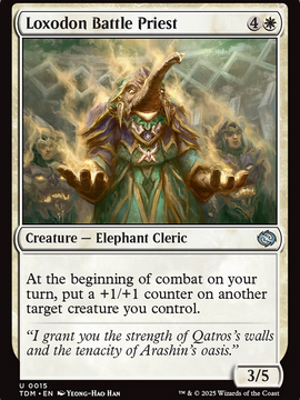 Loxodon Battle Priest (TDM-015) - Tarkir: Dragonstorm Foil
