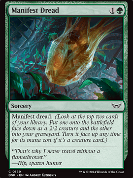 Manifest Dread (DSK-189) - Duskmourn: House of Horror