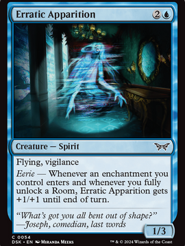 Erratic Apparition (DSK-054) - Duskmourn: House of Horror
