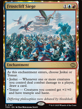 Frostcliff Siege (TDM-187) - Tarkir: Dragonstorm: (enchantment) Foil