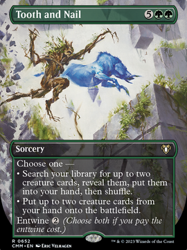 Tooth and Nail (CMM-652) - Commander Masters (Borderless) Foil