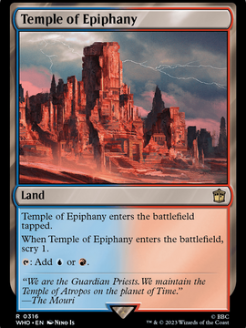 Temple of Epiphany (WHO-316) - Doctor Who Foil