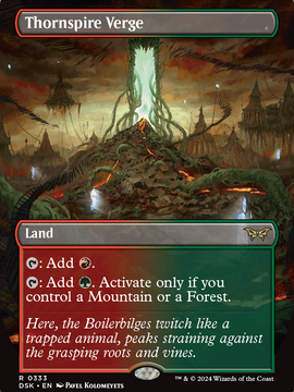 Thornspire Verge (DSK-333) - Duskmourn: House of Horror (Borderless) Foil