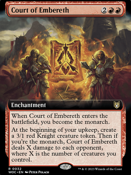 Court of Embereth (WOC-032) - Wilds of Eldraine Commander: (Extended Art) Foil