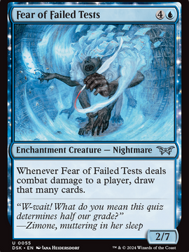 Fear of Failed Tests (DSK-055) - Duskmourn: House of Horror