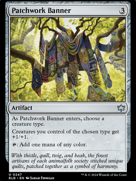 Patchwork Banner (BLB-247) - Bloomburrow Foil