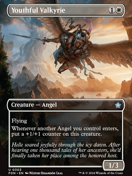 Youthful Valkyrie (FDN-303) - Foundations (Borderless) Foil