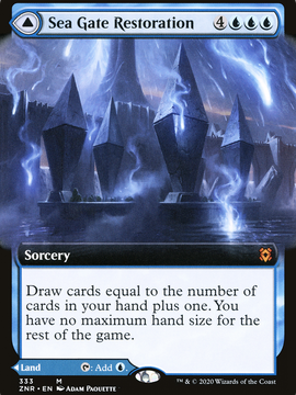 Sea Gate Restoration // Sea Gate, Reborn (ZNR-333) - Zendikar Rising: (Extended Art)