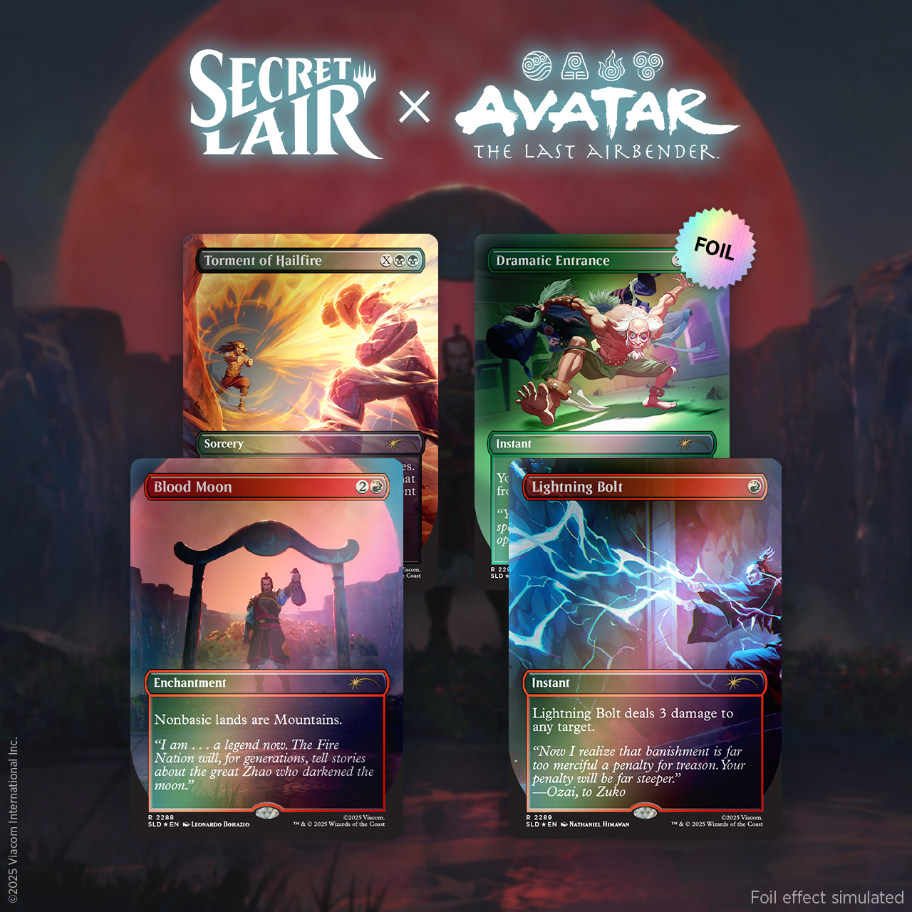 MTG - Secret Lair Showcase x Avatar The Last Airbender: Everything Changed - Rainbow Foil Edition (Copy)