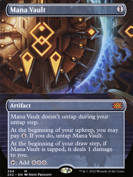 Mana Vault (2X2-394) - Double Masters 2022 (Borderless) Foil