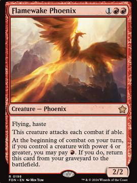 Flamewake Phoenix (FDN-198) - Foundations Foil
