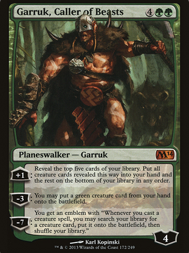 Garruk, Caller of Beasts (M14-172) - Magic 2014