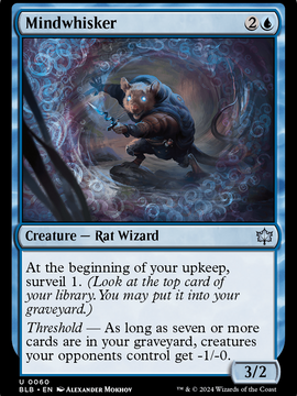 Mindwhisker (BLB-060) - Bloomburrow Foil