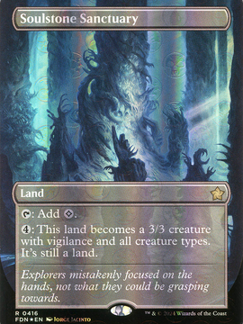 Soulstone Sanctuary (FDN-416) - Foundations (Borderless) Foil