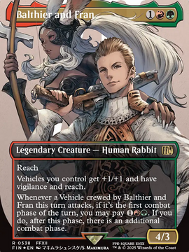 Balthier and Fran (Borderless) (Surge Foil) (0538) (FIN-538) - FINAL FANTASY (Borderless) Foil