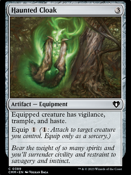 Haunted Cloak (CMM-389) - Commander Masters