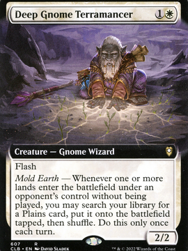 Deep Gnome Terramancer (CLB-607) - Commander Legends: Battle for Baldur's Gate: (Extended Art)