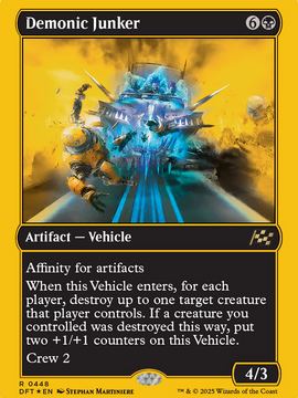 Demonic Junker (First-Place Foil) (DFT-448) - Aetherdrift Foil