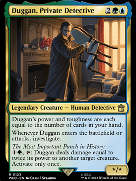 Duggan, Private Detective (WHO-123) - Doctor Who Foil