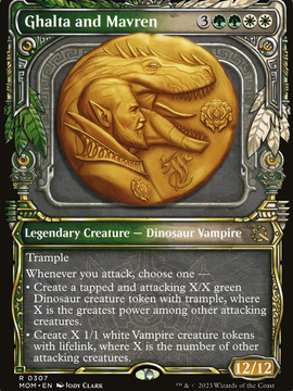 Ghalta and Mavren (MOM-307) - March of the Machine: (Showcase) Foil