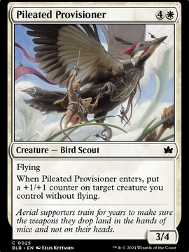 Pileated Provisioner (BLB-025) - Bloomburrow Foil