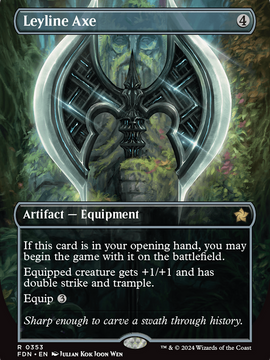 Leyline Axe (FDN-353) - Foundations (Borderless) Foil