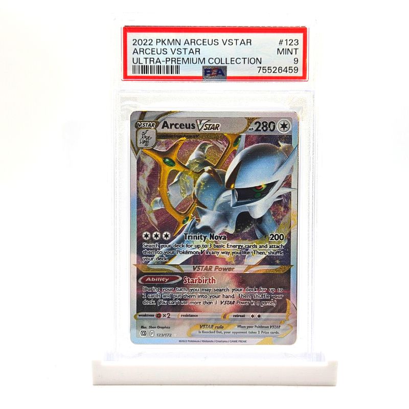PSA 9 Arceus VSTAR - Arceus Ultra Premium Collection Metal Promo