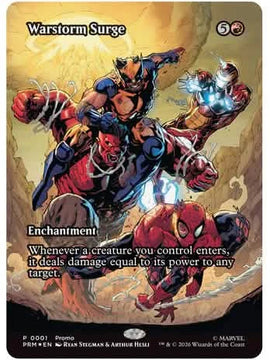 MTG Marvel Avengers Armageddon #1 Comic and Promo Card (Warstorm Surge Variant)