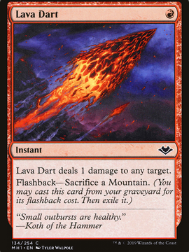 Lava Dart (MH1-134) - Modern Horizons Foil