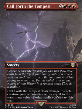 Call Forth the Tempest (LTC-553) - Tales of Middle-earth Commander (Borderless) Foil