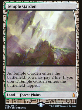 Temple Garden (EXP-010) - Zendikar Expeditions Foil