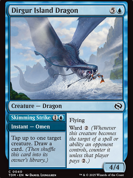 Dirgur Island Dragon // Skimming Strike (TDM-040) - Tarkir: Dragonstorm Foil