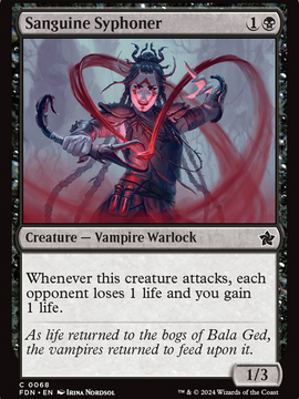 Sanguine Syphoner (FDN-068) - Foundations Foil
