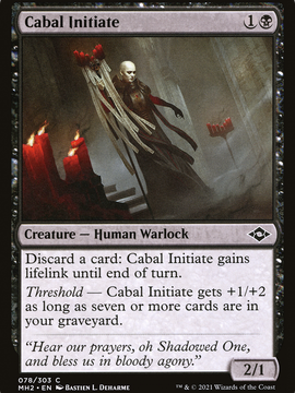 Cabal Initiate (MH2-078) - Modern Horizons 2 Foil