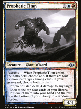 Prophetic Titan (MH2-373) - Modern Horizons 2: (Showcase)