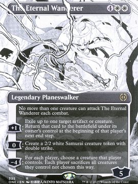 The Eternal Wanderer (ONE-335) - Phyrexia: All Will Be One: (Showcase) (Borderless)