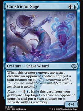 Constrictor Sage (TDM-039) - Tarkir: Dragonstorm Foil