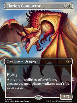 Clarion Conqueror // Clarion Conqueror (TDM-377) - Tarkir: Dragonstorm (Borderless)