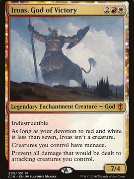Iroas, God of Victory (C16-205) - Commander 2016: (enchantment)