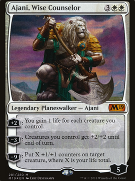 Ajani, Wise Counselor (M19-281) - Core Set 2019 Foil